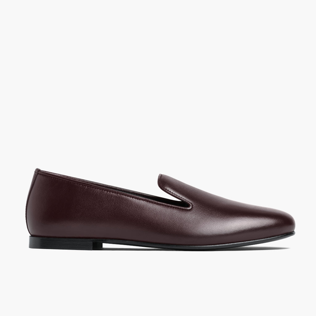 Burgundy Full-Grain leather Boots - Goodyear welt კონსტრუქცია და წინა ცხვირის დეტალი