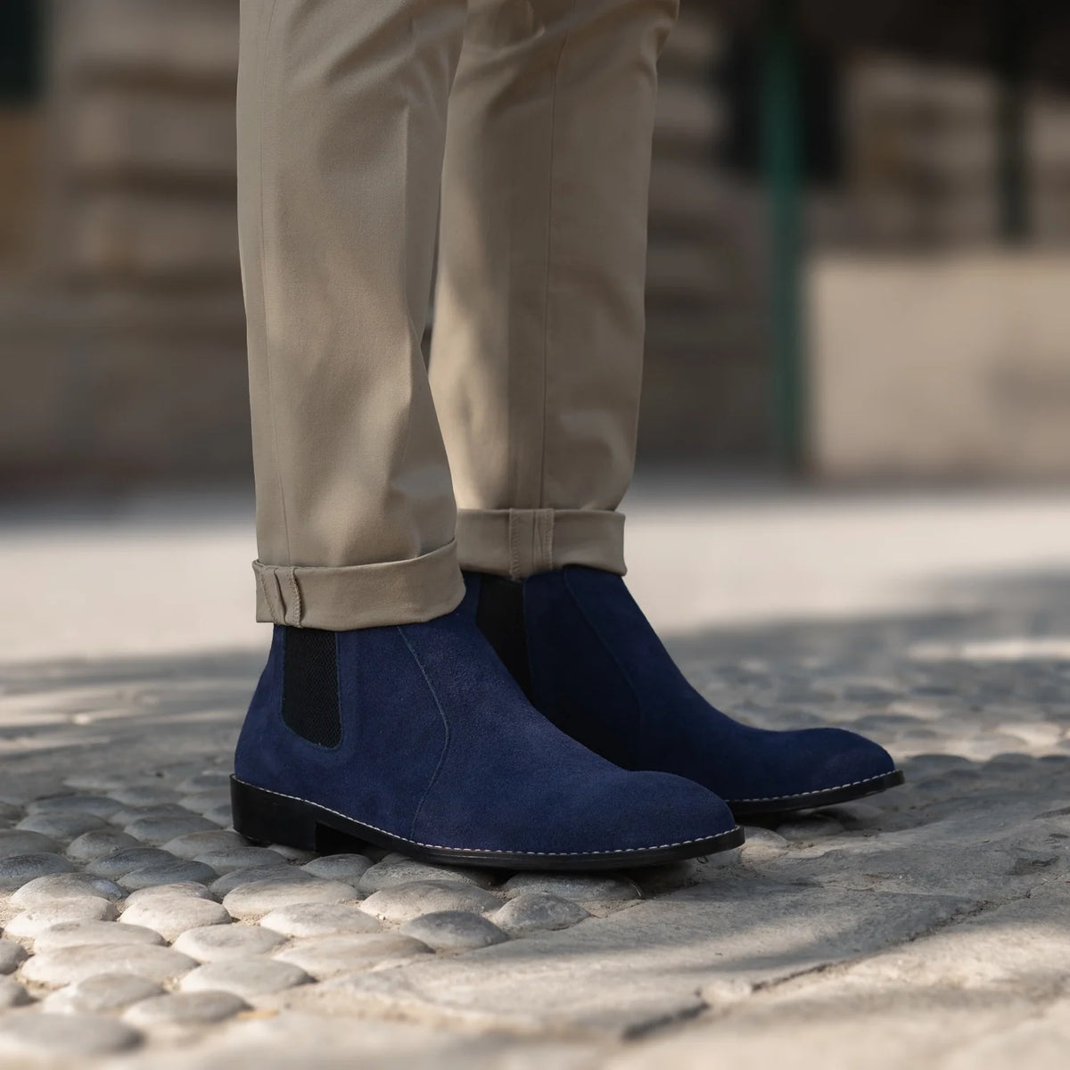 Orlaven Clarkson Chelsea Midnight ლურჯი Suede ტყავის ჩექმები მამაკაცის footwear image 10