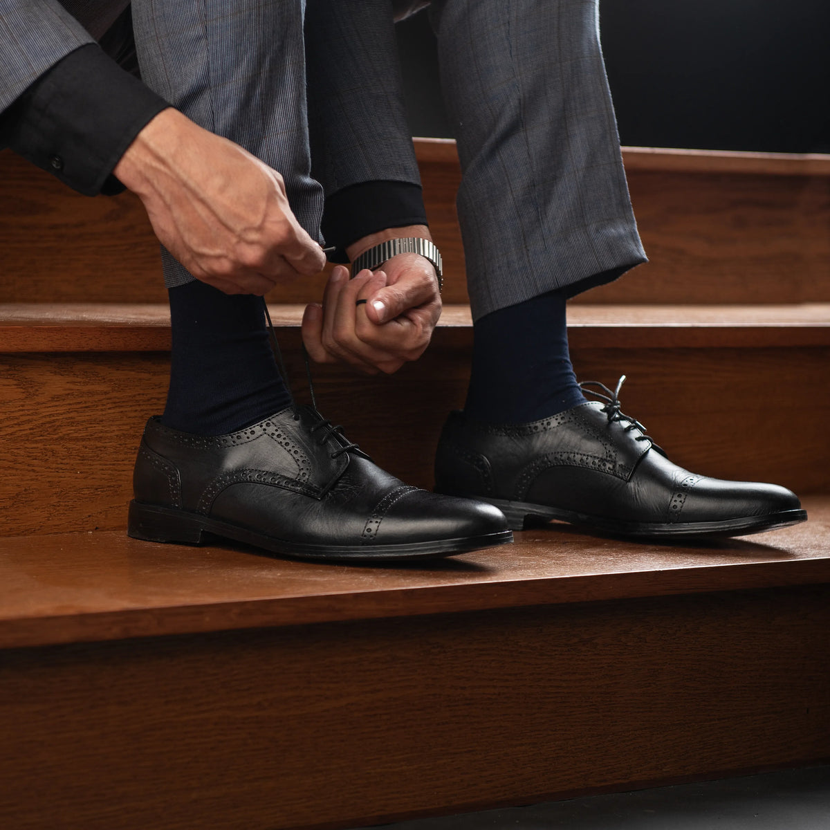 Orlaven Dirk Brogues ტყავის დერბი ფეხსაცმელი მამაკაცის footwear image 10