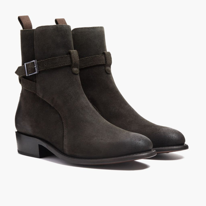 Rogue Dark Olive Suede ტყავის ჩექმები მამაკაცის