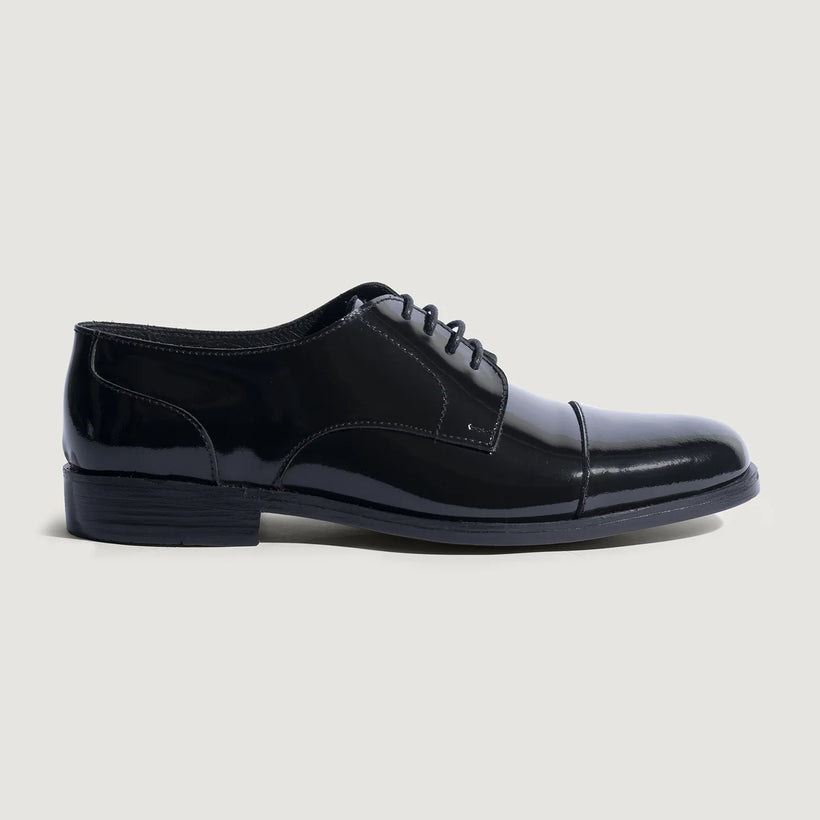 Attorney Derby შავი Patent Leather Shoes მამაკაცის
