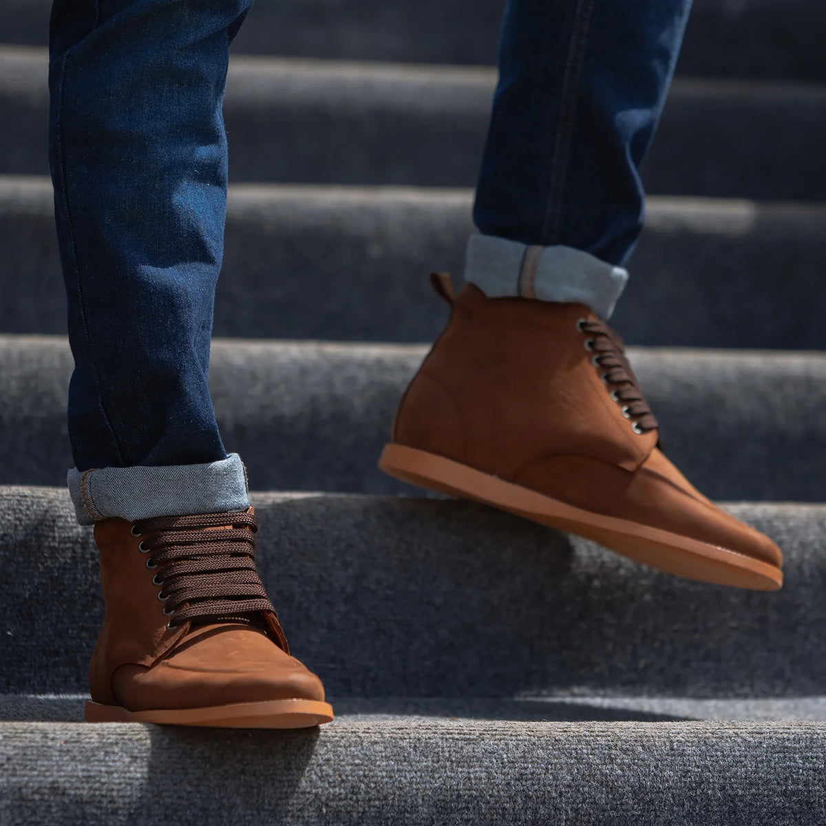 Orlaven Bearman Moc Toe Pull-up ყავისფერი ტყავის ჩექმები მამაკაცის footwear image 10