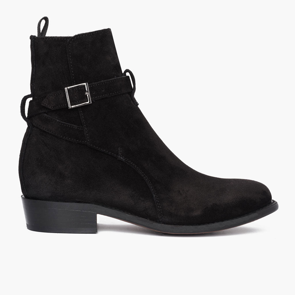 Black Full-Grain leather Boots - Goodyear welt კონსტრუქცია და წინა ცხვირის დეტალი