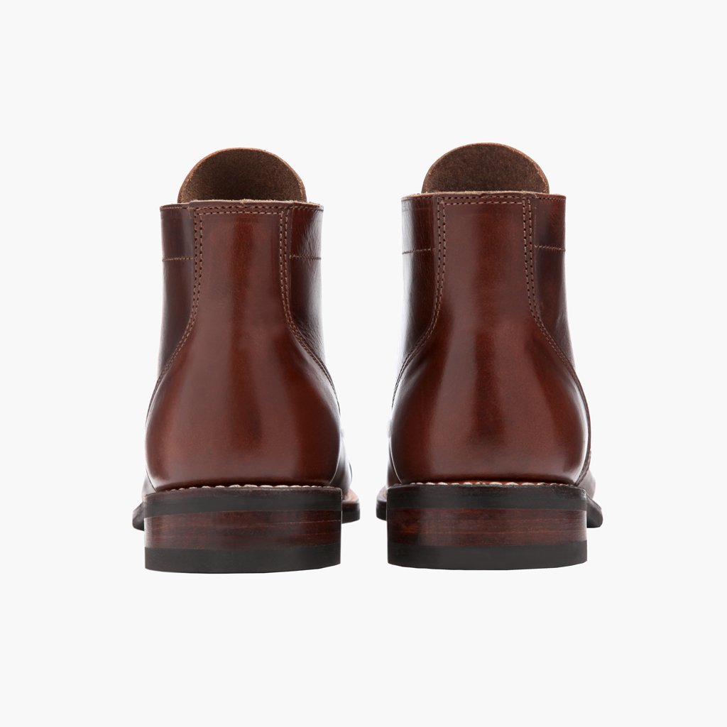Vanguard French Roast ტყავის ჩექმები მამაკაცის For Men - გაძლიერებული ქუსლი და ზუსტი ორმაგი ნაკერი