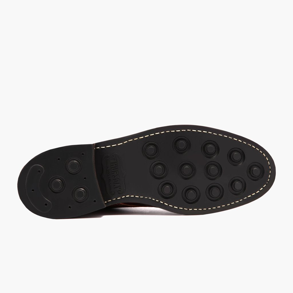 High-Traction Rubber Outsole & Lug Tread Pattern on Vanguard French Roast ტყავის ჩექმები მამაკაცის For Men