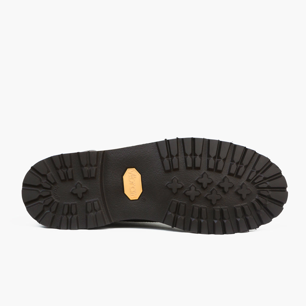 High-Traction Rubber Outsole & Lug Tread Pattern on Explorer Dark Olive Suede ტყავის ჩექმები მამაკაცის