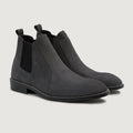 Clarkson Chelsea Grey Nubuck ტყავის ჩექმები - StudGuard მამაკაცის