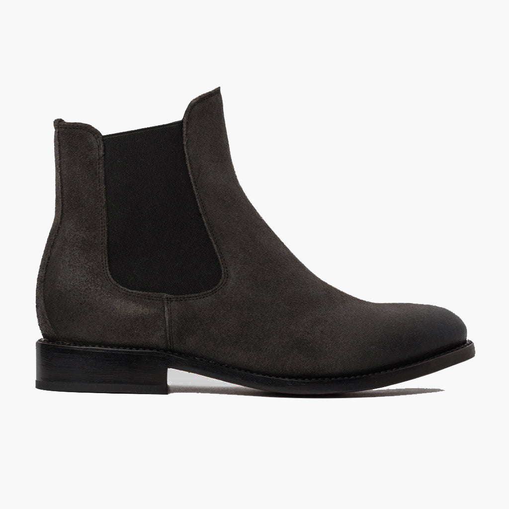Grey Full-Grain leather Boots - Goodyear welt კონსტრუქცია და წინა ცხვირის დეტალი