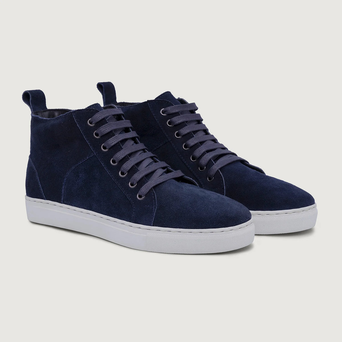 Marty High Top ლურჯი Suede ტყავის კედები მამაკაცის For Men in Blue Goatskin Suede - გვერდითი ხედი | შეიძინეთ ონლაინ