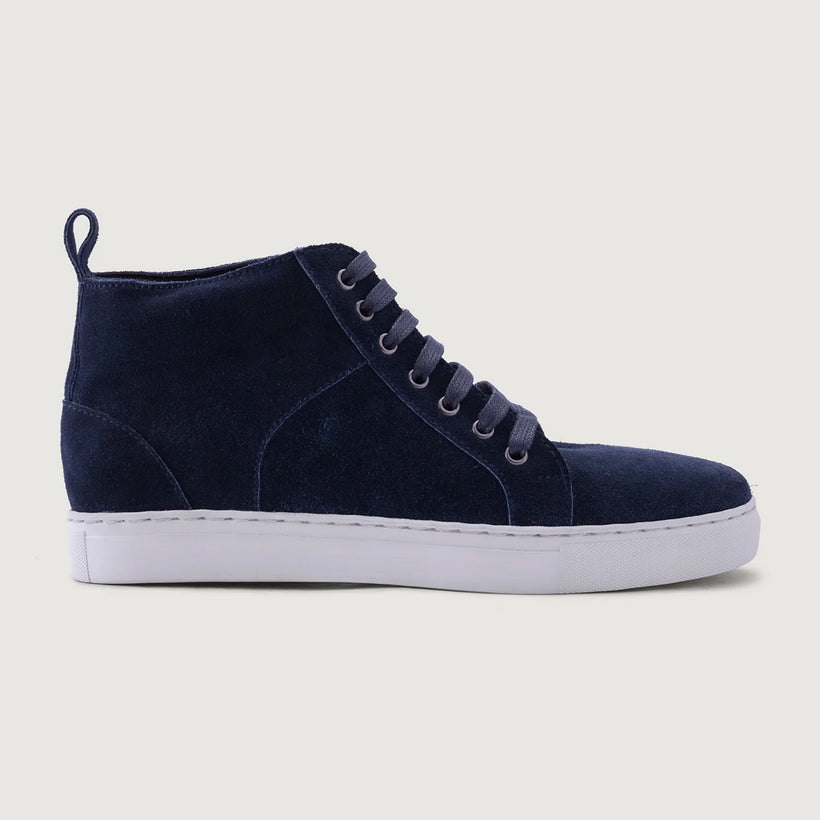 Marty High Top ლურჯი Suede ტყავის კედები მამაკაცის