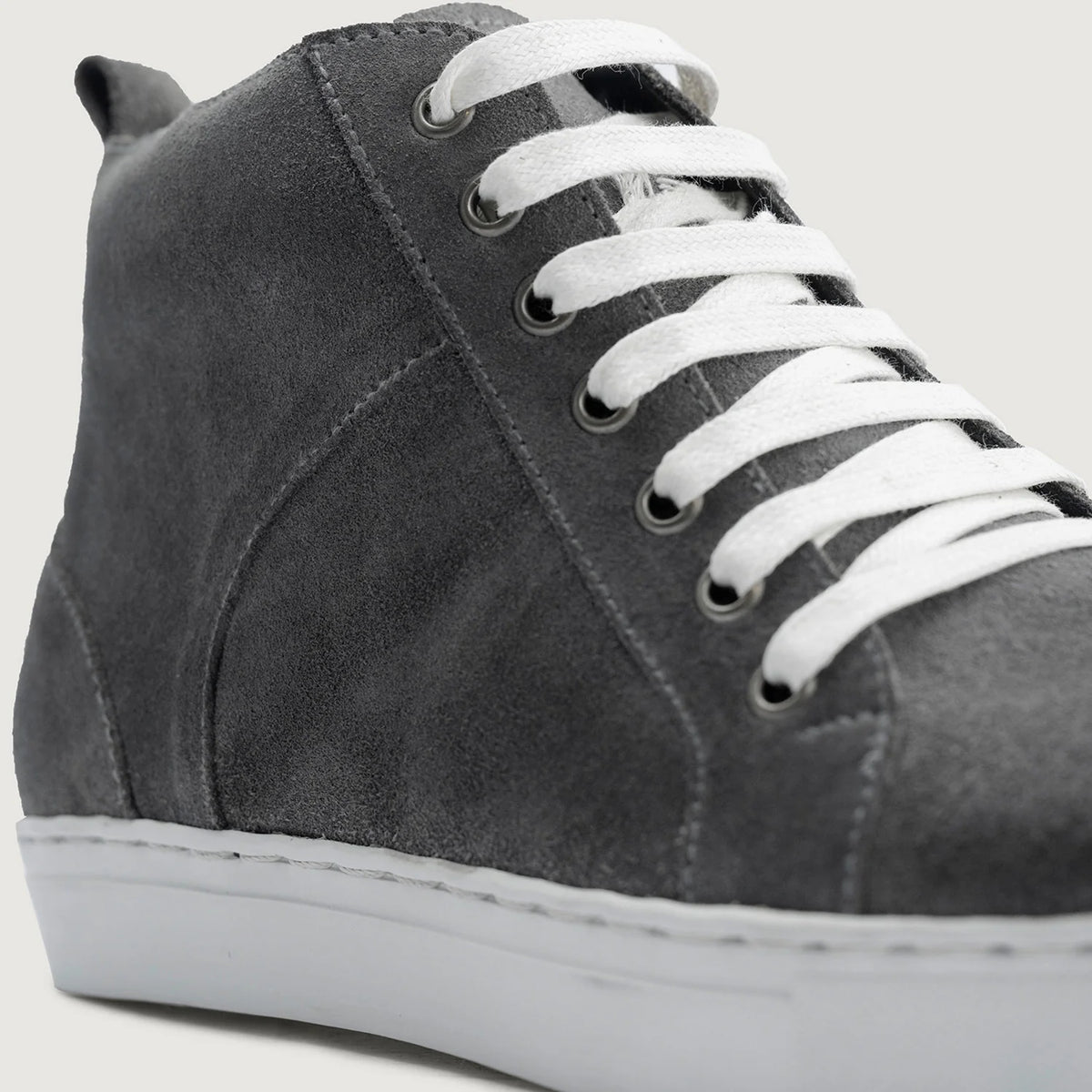 Authentic Goatskin Suede Grain Depth & Pull-Up Patina Texture Detail
