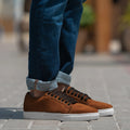 Murphy Low Top ყავისფერი Suede ტყავის კედები მამაკაცის
