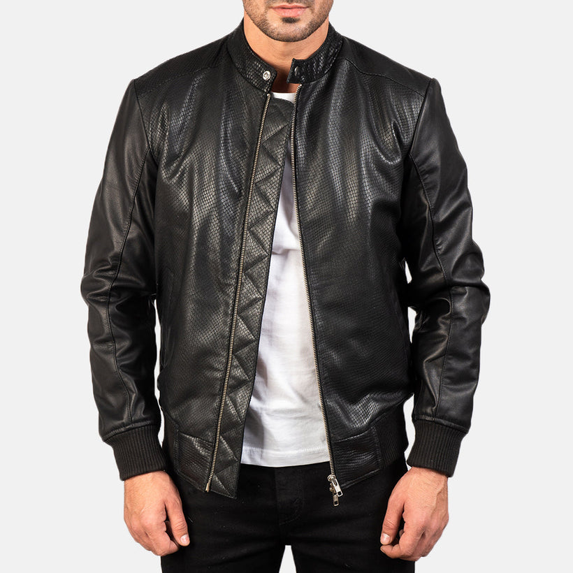 Avan ტყავის ბომბერი მამაკაცის