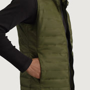 
შიდა სარჩულის ხედი Showing Quilted Viscose Lining & ორი ფუნქციური შიდა ჯიბე