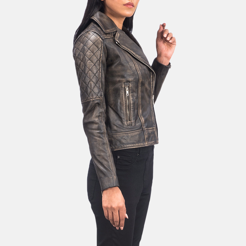 
შიდა სარჩულის ხედი Showing Quilted Polyester Lining & ორი ფუნქციური შიდა ჯიბე