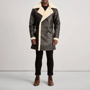 
Charles ტყავის პალტო ყავისფერი Shearling ტყავის პალტო მამაკაცის – alternate product view 3