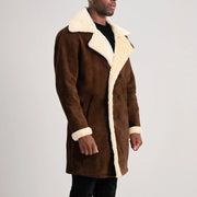 
Charles ტყავის პალტო ყავისფერი Shearling ტყავის პალტო მამაკაცის – alternate product view 2