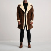 
Charles ტყავის პალტო ყავისფერი Shearling ტყავის პალტო მამაკაცის – alternate product view 3
