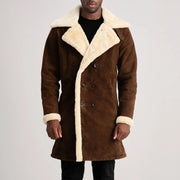 
Charles ტყავის პალტო ყავისფერი Shearling ტყავის პალტო მამაკაცის – alternate product view 4