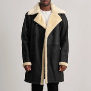 
Charles ტყავის პალტო ყავისფერი Shearling ტყავის პალტო მამაკაცის – alternate product view 1