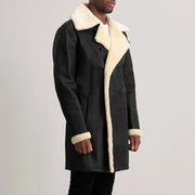 
Charles ტყავის პალტო ყავისფერი Shearling ტყავის პალტო მამაკაცის – alternate product view 2