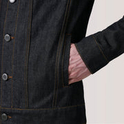 
შიდა სარჩულის ხედი Showing Quilted Viscose Lining & ორი ფუნქციური შიდა ჯიბე