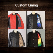 
მორგების ხედი:  Design Your Custom Leather Jacket | Free Shipping & Alteration მოდელზე ბუნებრივ დღის სინათლეზე