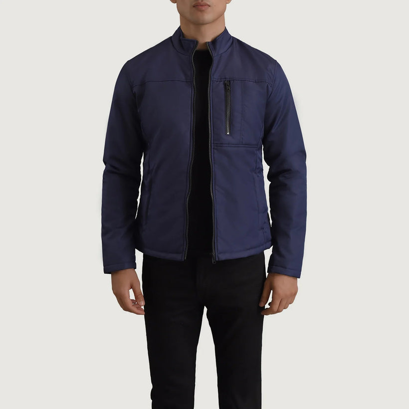 Elliot Blue Lightweight ტყავის ქურთუკი მამაკაცის