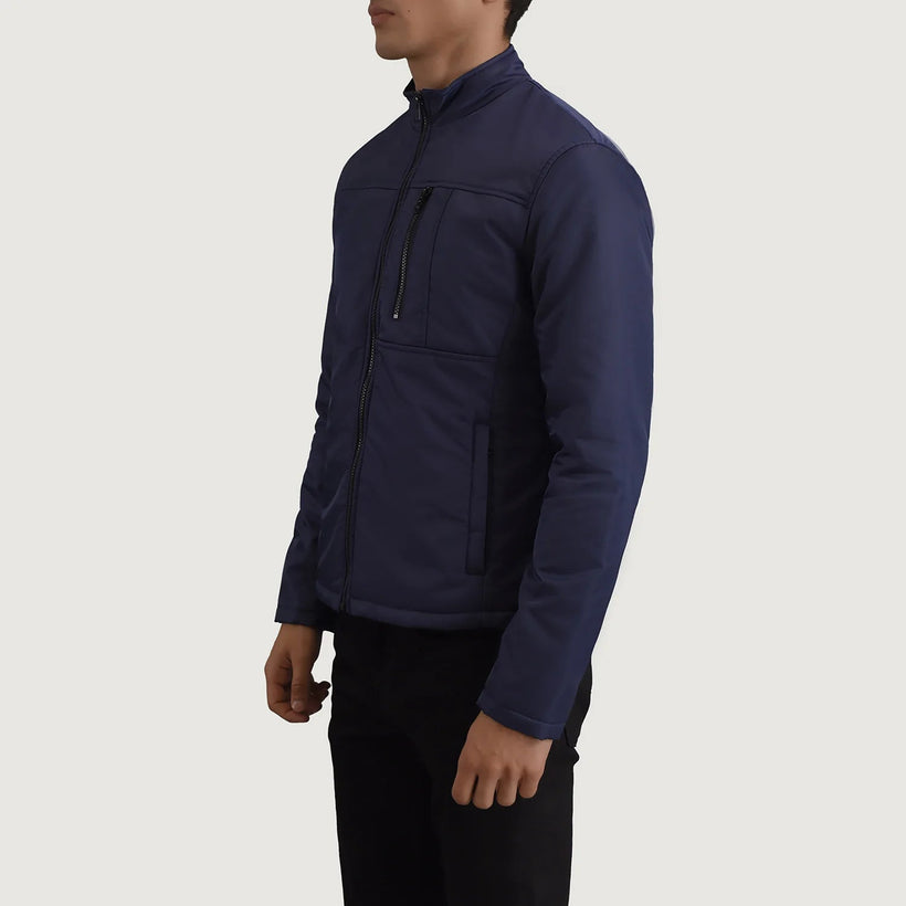 Elliot Blue Lightweight ტყავის ქურთუკი მამაკაცის