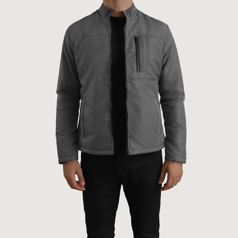 Elliot Grey Lightweight ტყავის ქურთუკი მამაკაცის
