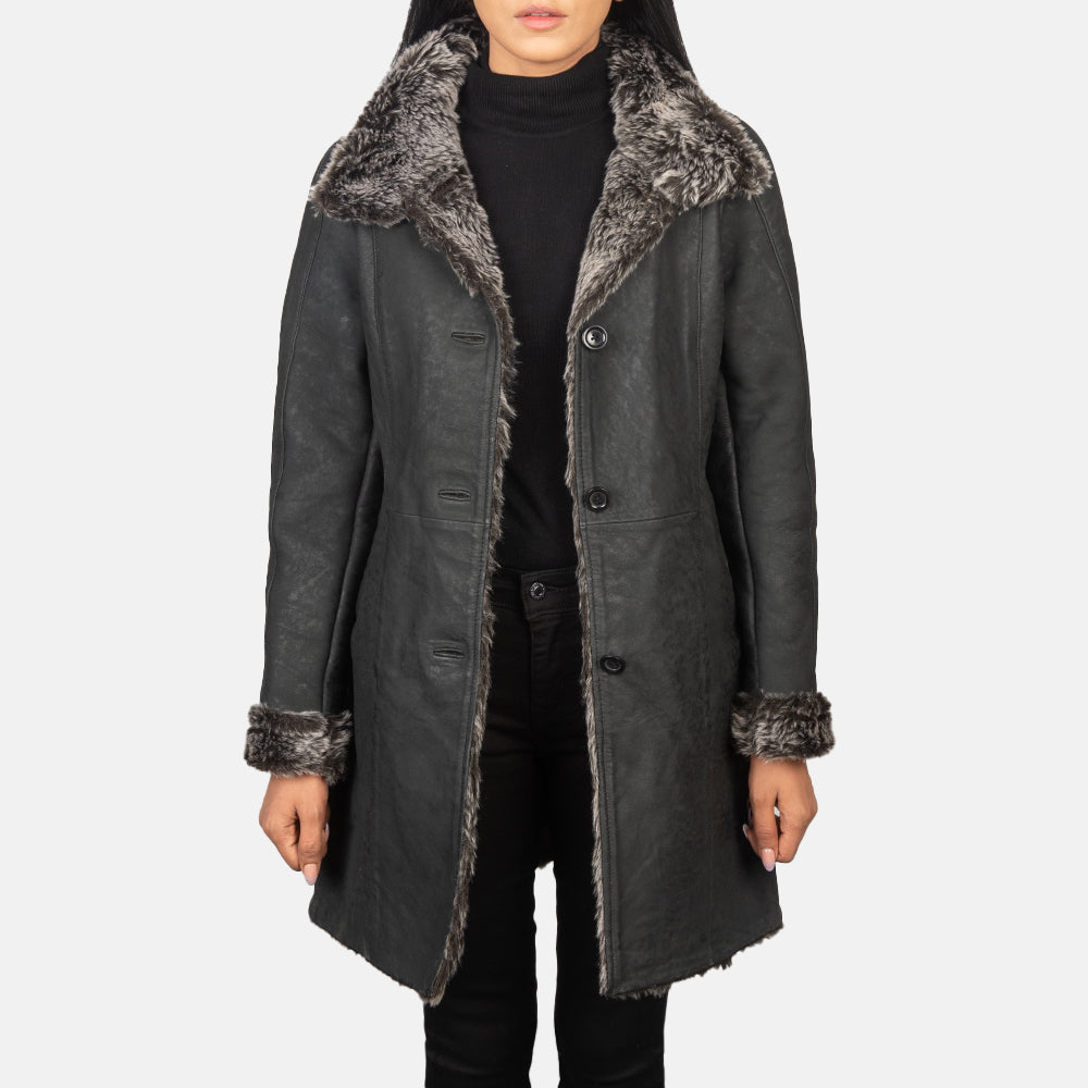Erica Shearling Coat ქალის – alternate product view 1