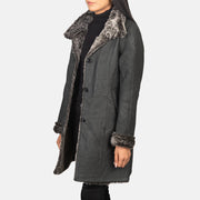 Erica Shearling Coat ქალის – alternate product view 2