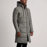 
მორგების ხედი:  Floyd Tan Hooded Leather Puffer Coat მოდელზე ბუნებრივ დღის სინათლეზე