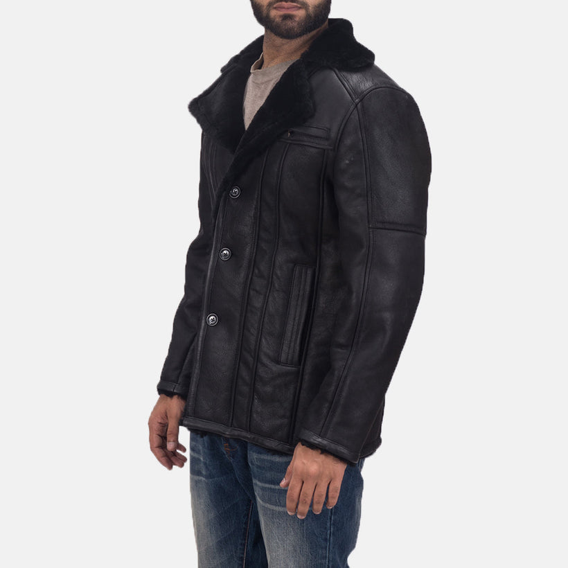 Furcliff Double Face Shearling Leather Coat მამაკაცის