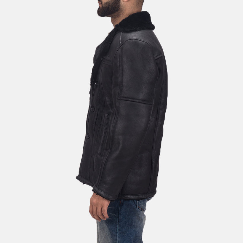 Furcliff Double Face Shearling Leather Coat მამაკაცის