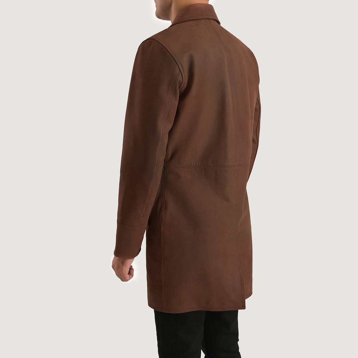 
Authentic Cowhide Leather pull-up ტყავის ფაქტურით და გამძლე ნაკერებით