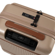 
მორგების ხედი:  Hand Luggage Suitcase Front Pocket Zuna ქალის ქალის მოდელზე ბუნებრივ დღის სინათლეზე