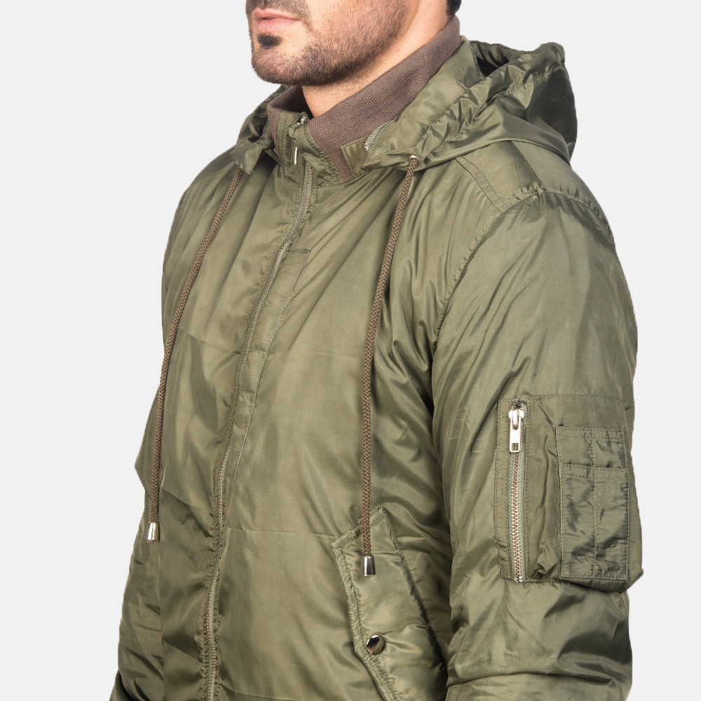 
შიდა სარჩულის ხედი Showing Quilted Viscose Lining & ორი ფუნქციური შიდა ჯიბე