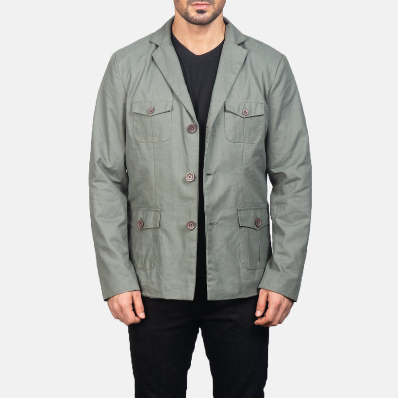 Kajetan Grey Safari ტყავის ქურთუკი მამაკაცის