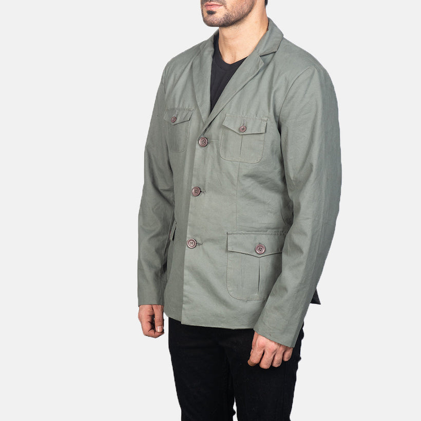Kajetan Grey Safari ტყავის ქურთუკი მამაკაცის