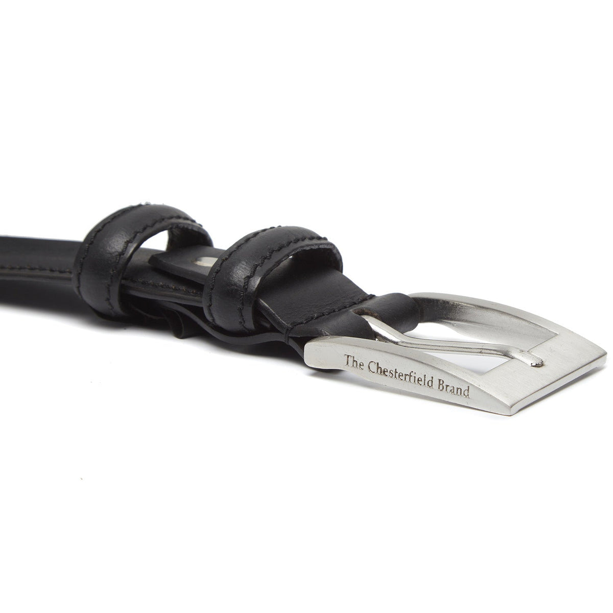 
Classic 100% Full-Grain leather Belt - უკანა ხედი გაძლიერებული ტყავის სახელურებით