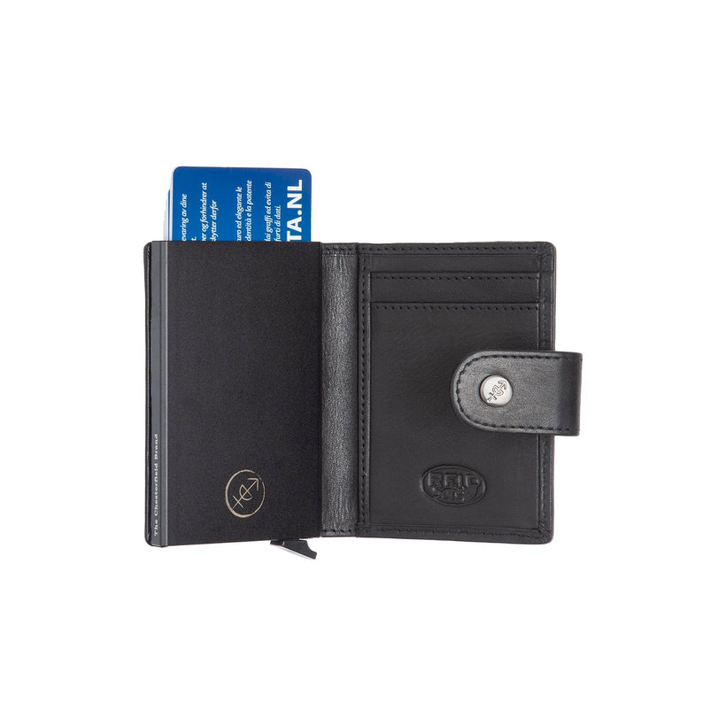 Barrea Full-Grain Leather Card Holder ქალის