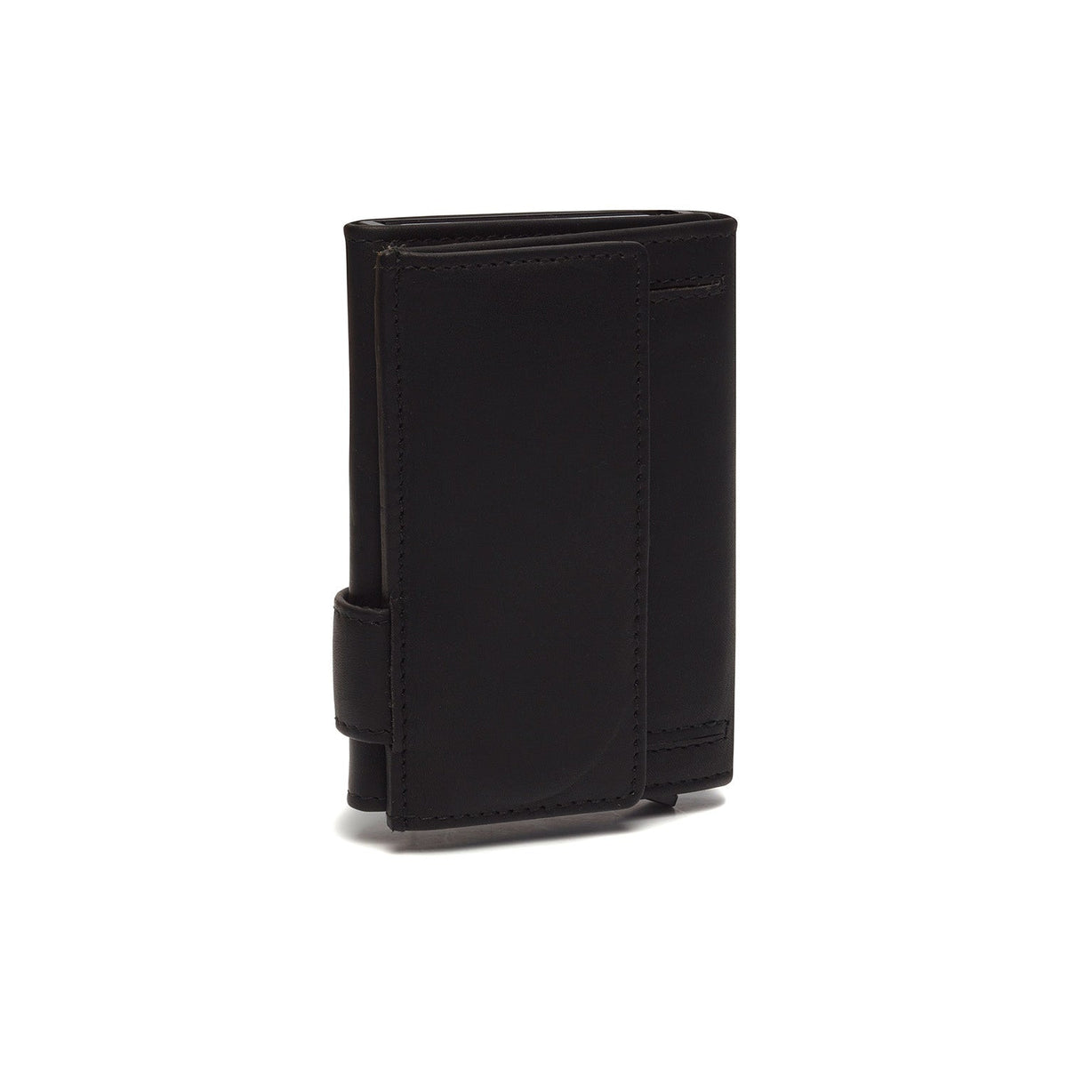 
Classic 100% Full-Grain Leather Card Holder - უკანა ხედი გაძლიერებული ტყავის სახელურებით