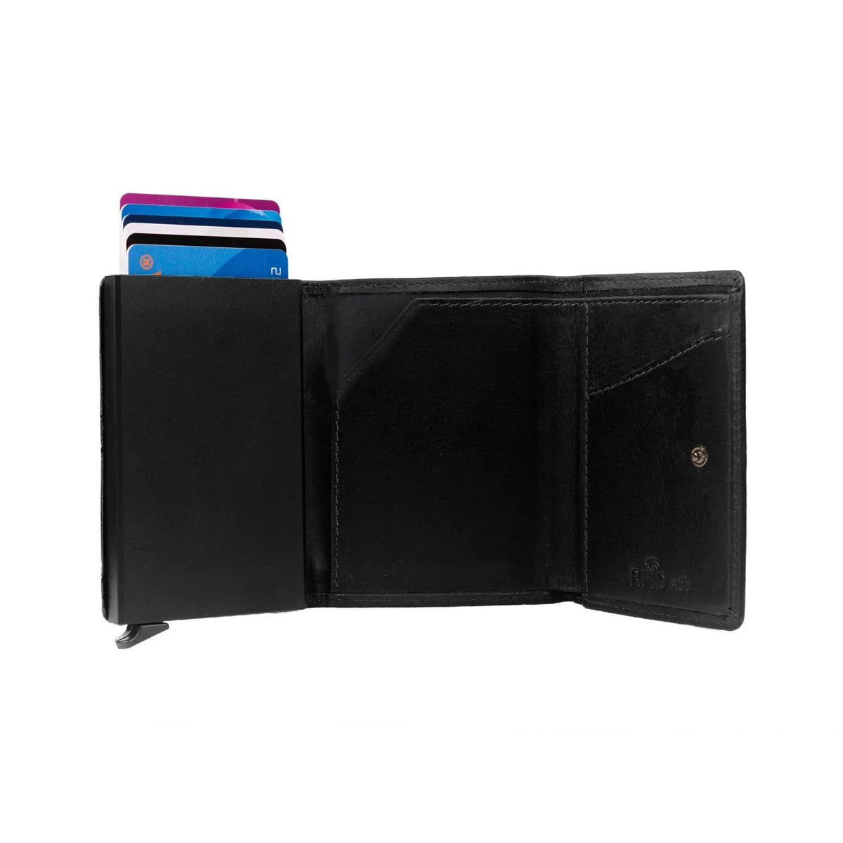 
შიდა სარჩულის ხედი Showing Dedicated Padded Laptop Sleeve & Multi-Compartment Organization