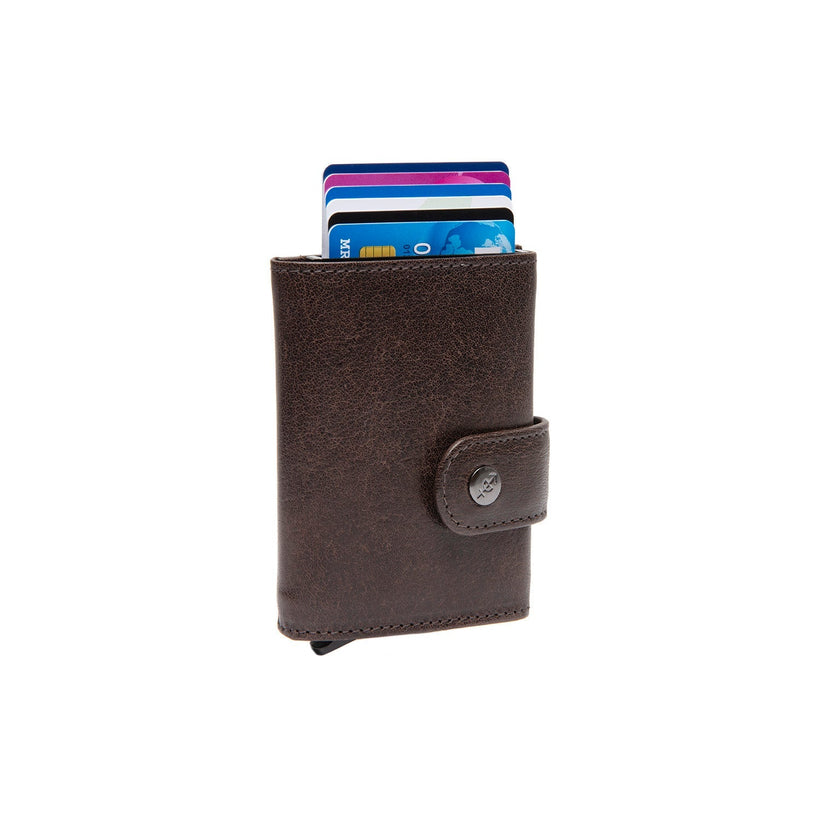 Varrano Full-Grain Leather Card Holder ქალის