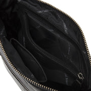 
Classic 100% Full-Grain leather Bag - უკანა ხედი გაძლიერებული ტყავის სახელურებით