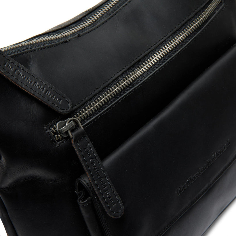 Hailey Full-Grain Leather Crossbody Bag ქალის