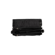 
Solid Antique Brass Hardware & Heavy-Duty Dual Zipper Detail on Laverton ტყავის ჩანთა კროსბოდი
