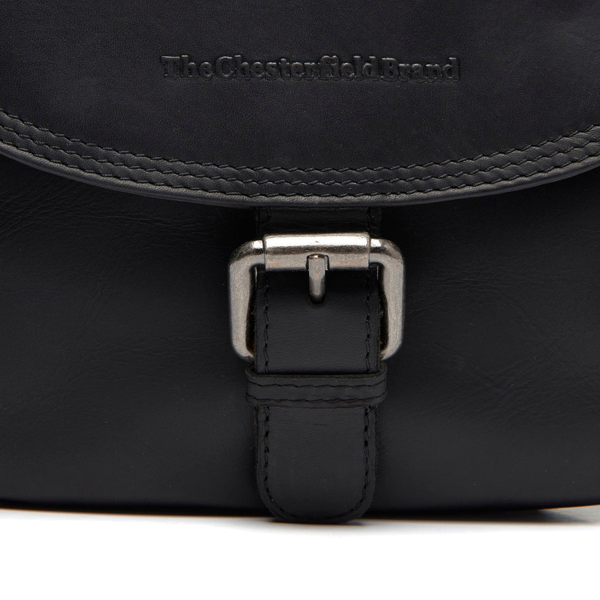 
Classic 100% Full-Grain leather Bag - უკანა ხედი გაძლიერებული ტყავის სახელურებით