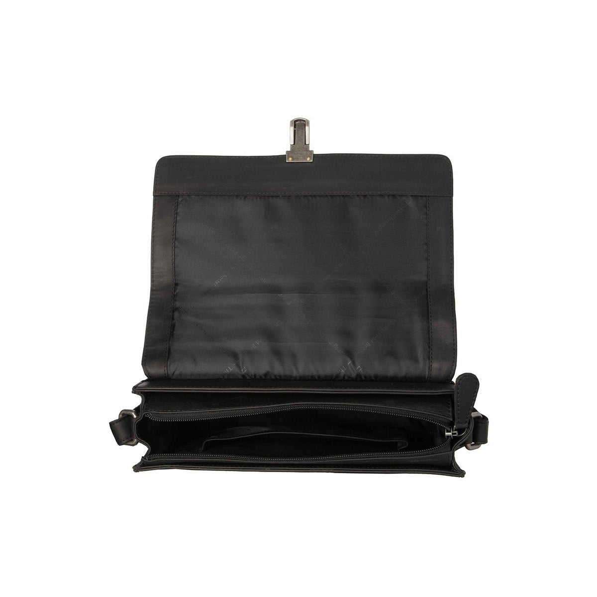 
შიდა სარჩულის ხედი Showing Dedicated Padded Laptop Sleeve & Multi-Compartment Organization